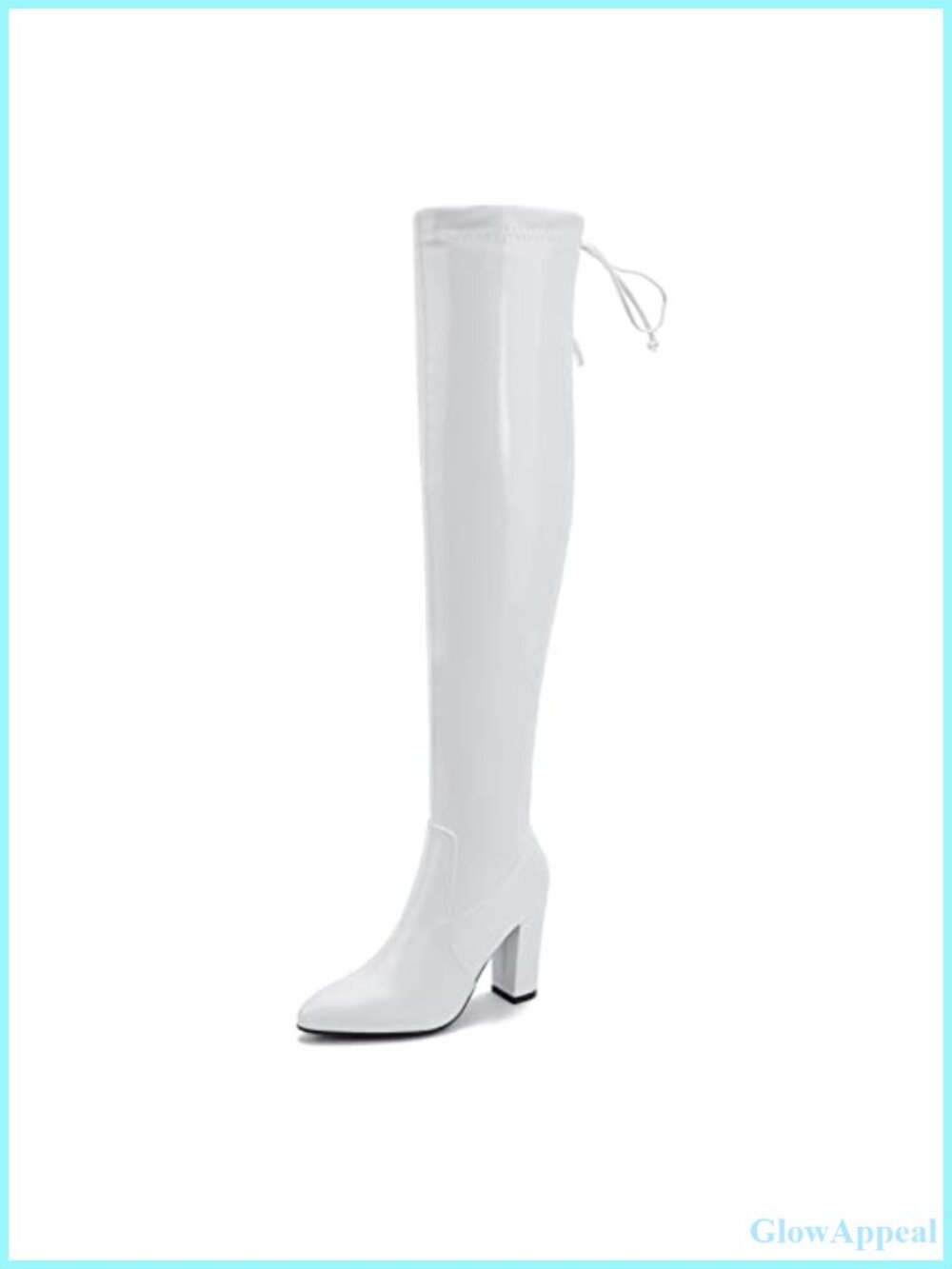 Thigh High Over The Knee Pointed Toe Chunky Heel Boots
